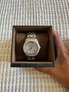 Michael Kors Silver Crystal Pave Women’s Watch